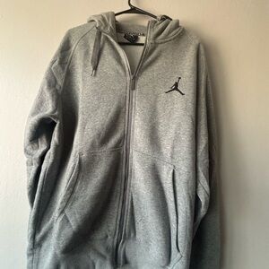 Worn once Jordan Gray Lightweight Shirt Jacket with Jumpman Logo
